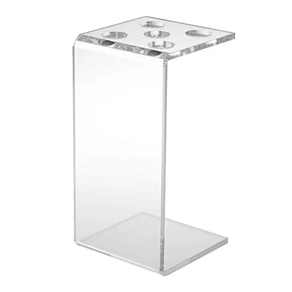 Scissors Holder Box Professional Hairdressing Combs Clips Organizer Rack for Hair Stylist Acrylic Transparent 3