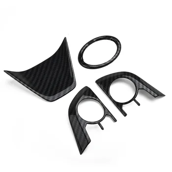 

Decor Steering Wheel Cover Trim Sticker Black For Toyota Camry 2018-20 Auto