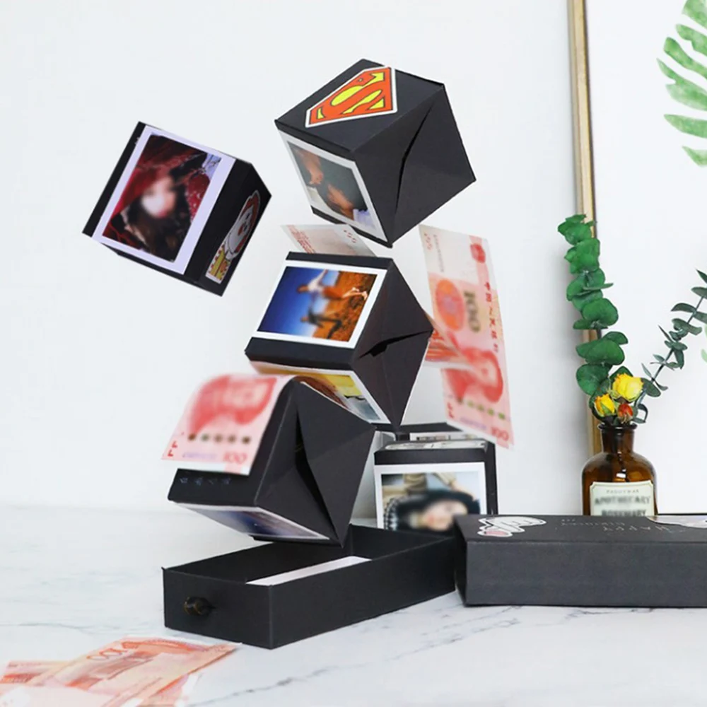 DIY сюрприз любовь взрыв коробка подарки на юбилей скрапбук DIY Фотоальбом Рождество Валентина свадьба день рождения подарки