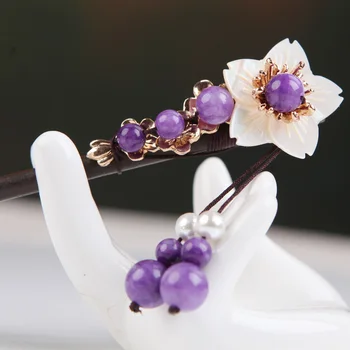 

Hairpin Woman Wind Step Shake Hanfu Tassels Ancient Costume Headwear Disc Hair Organ Hair Chai China Wind Decorate Cheongsam