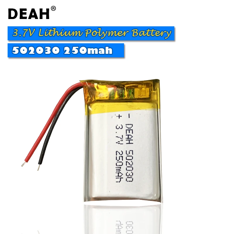 1/3 шт. 3 7 V Lipo cells 502030 250mah литиевая полимерная аккумуляторная батарея для MP3 GPS bluetooth