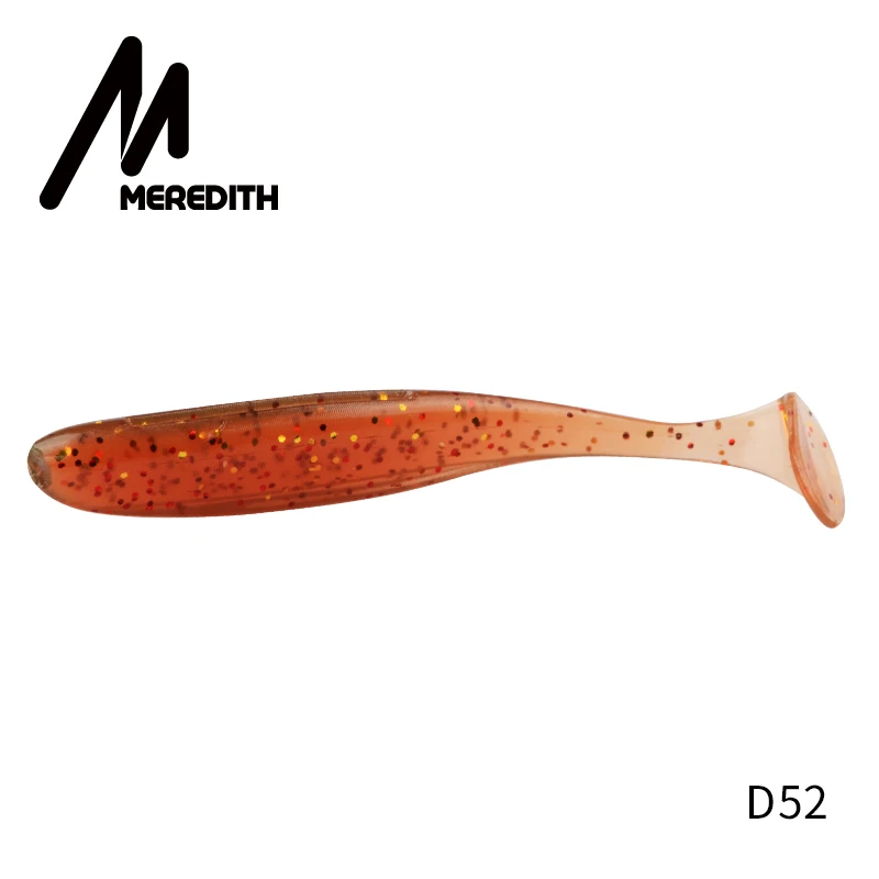 MEREDITH Easy Shiner, рыболовные приманки, 5 см, 7,5 см, 10 см, 13 см, силиконовые приманки, Товары для рыбалки, Морская рыбалка, плавающая приманка, воблеры, искусственные - Цвет: D52