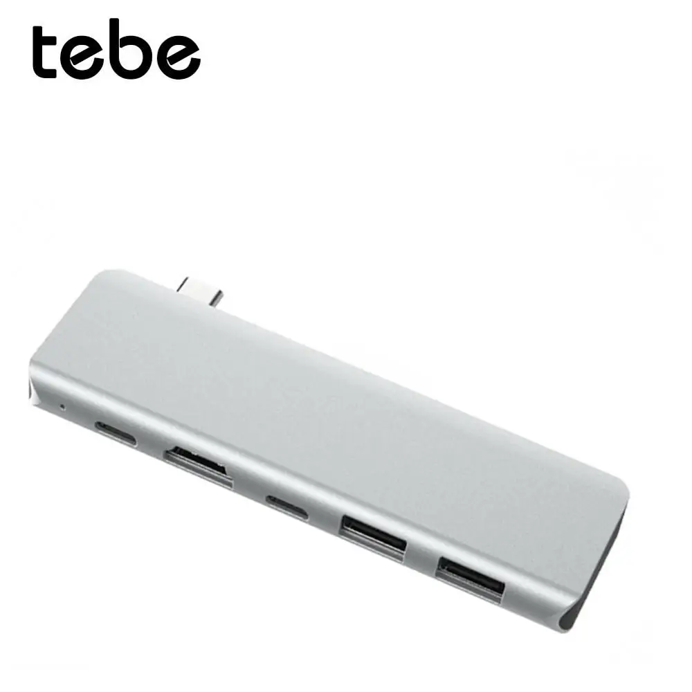 Tebe 5 в 1 USB TYPE-C концентратор USB-C-4 K HDMI USB TYPE-C адаптер с 4K HDMI USB 3,0 для ноутбука MacBook