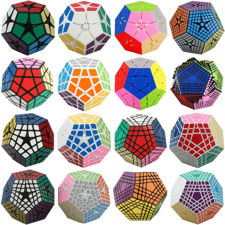 Shengshou 2x2 3x3 4x4 5x5 6x6 7x7 8x8 9x9 Megaminxes волшебный куб 12 граней Gigaminx игрушки