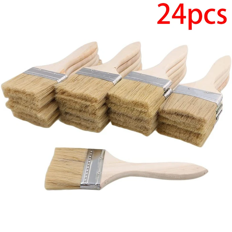 patterned paint roller 24Pcs Paint Brushes 70mm Chip Paint and Varnish Brush Perfect for Wall and Wood Painting Stains Glues professional paint brushes