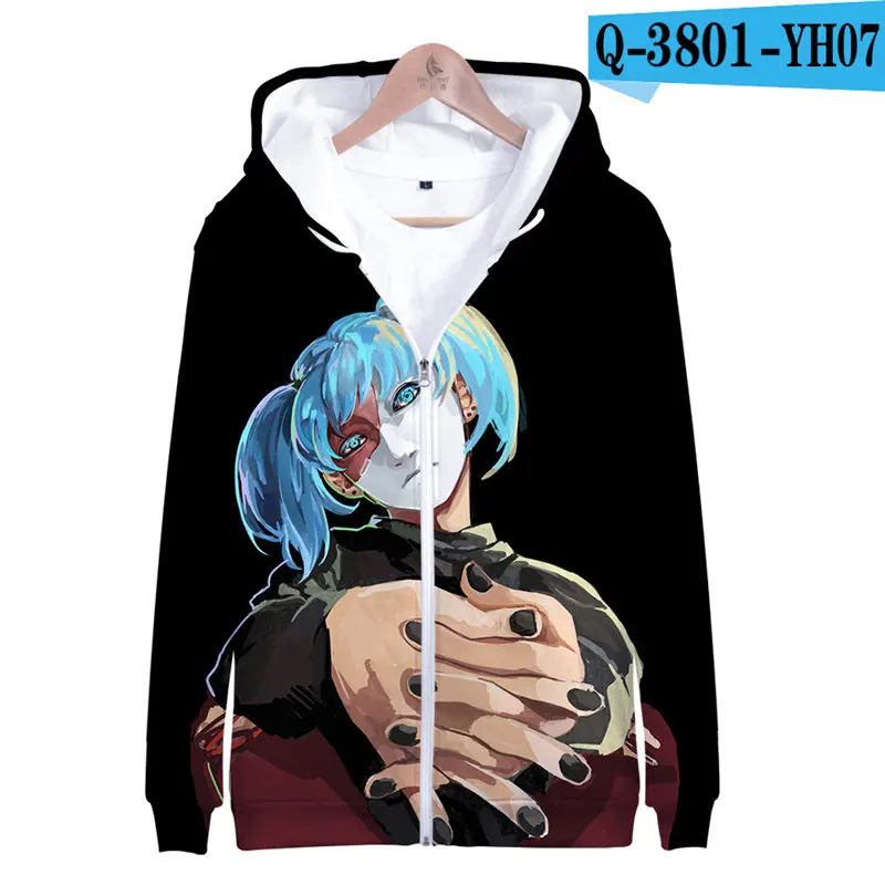 Sweatshirt Аниме игра Салли лицо косплей костюм 3D принт тонкая молния секция толстовки Толстовка Женская Повседневная Толстовка Салли лицо парик латексная маска - Цвет: Sweatshirt