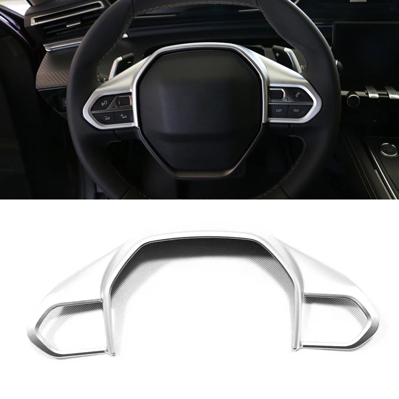 Высокий Летающий для Пежо 508- аксессуары ABS интерьер Рулевое колесо Кнопка Крышка отделка 1 шт