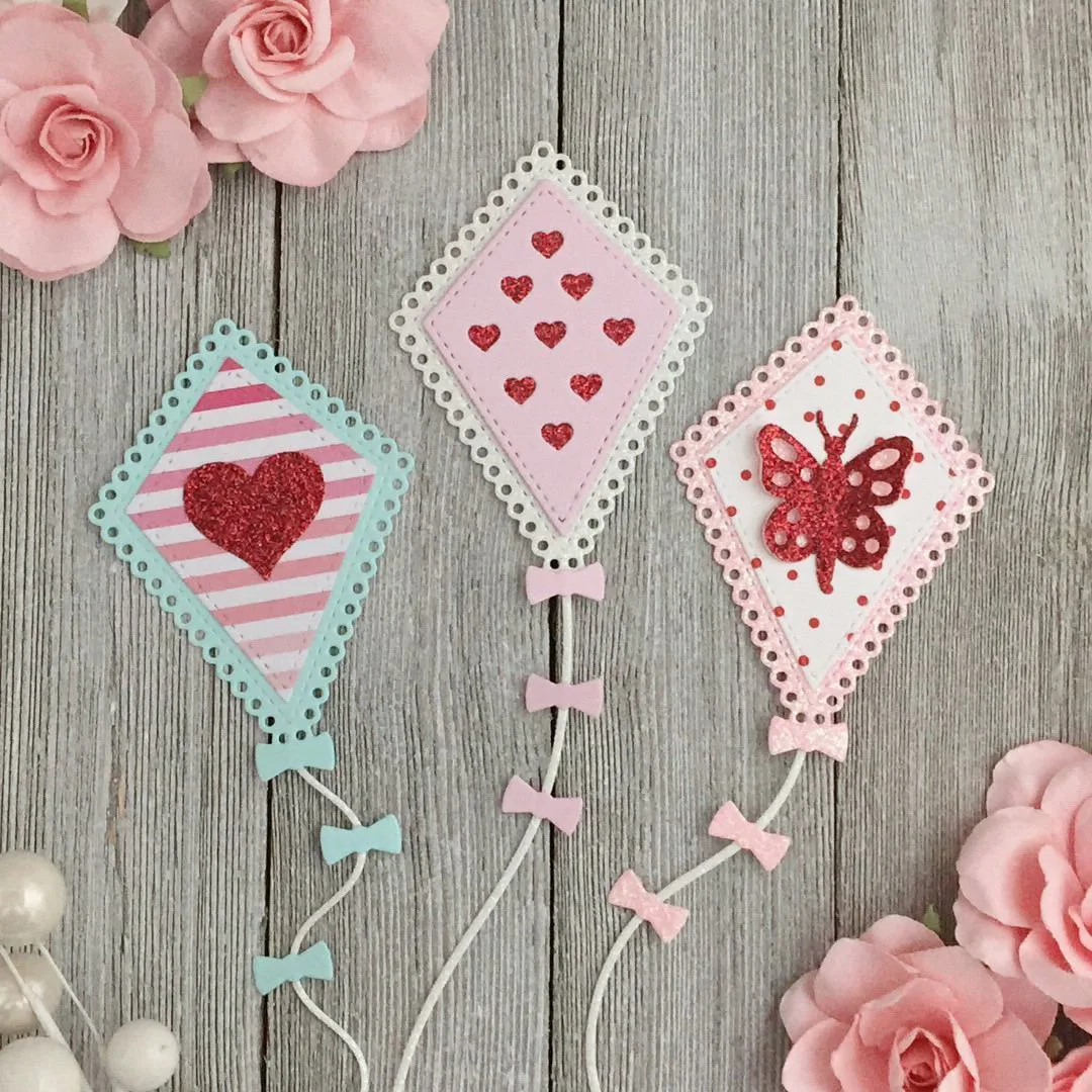 Kljuyp Valentine Aquiloni Agitatori Taglio Di Metallo Muore Scrapbook Paper Craft Decoration Muore Scrapbooking