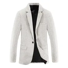 Мужской однотонный повседневный костюм с длинным рукавом в новом стиле, приталенный Блейзер, куртка,,# YL10