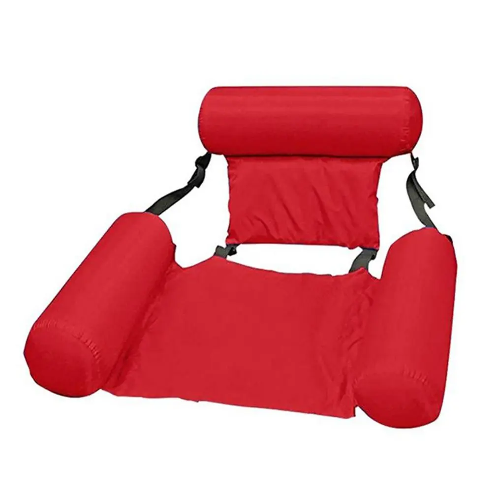 

Swimming Pool Float Chair Summer Inflatable Foldable Floating Row Beach Swimming Pool Water Hammock Chair