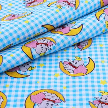 

50*140CM Cartoons pattern100 percent cotton fabric for Tissue Kids Bedding home textile Textile for Sewing Doll Dress