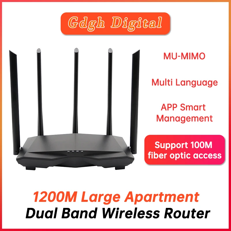 GLVISION GLC7 AC1200M Беспроводной Wi-Fi роутер с 2 4G/5 0 Ghz антенна высоким коэффициентом