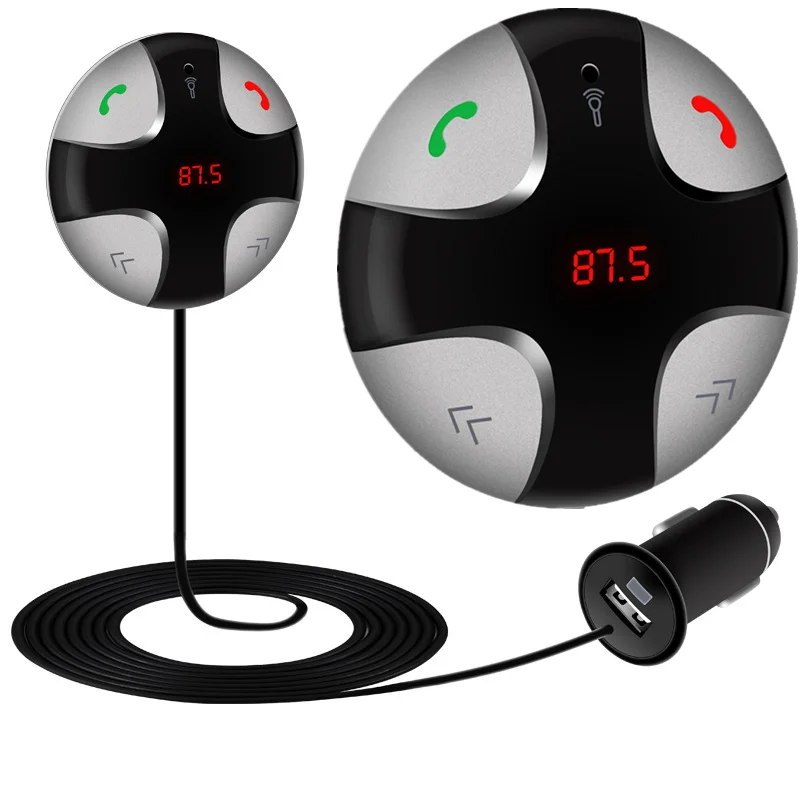 

Wireless Car Bluetooth FM Transmitter Audio Receiver Handsfree Auto LED MP3 Player 2.1A Dual USB Fast Charger Car Accessories