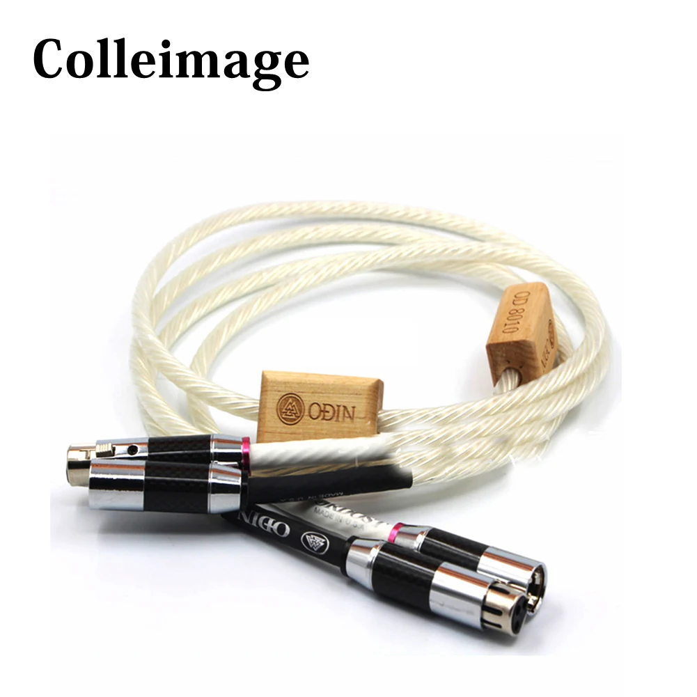 

Colleimage Hifi Odin Supreme Reference interconnects Audio Cable With Carbon Fiber XLR Balanced Female To Male Hifi Cable