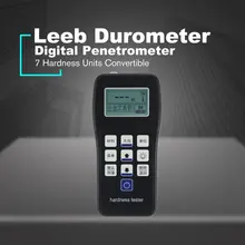 Digital Leeb Durometer Hardness Tester meter Penetrometer Sclerometer with Backlight Funciton 100V-240V TH-110