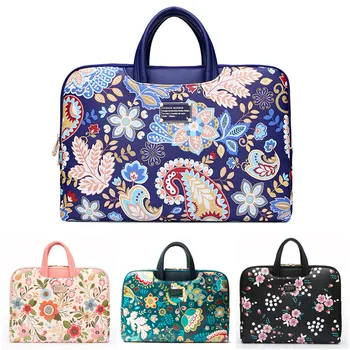 

14 Inch Laptop Briefcase Bag Handbag PU Leather Briefcase Office Bags Business Trip File Package Notebook Computer Portable Bag