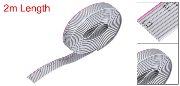 10Pin 1.0mm Pitch Uxcell 1 шт. плоский кабель провода 2 м/6.6ft длина серый для цифровых камер Ноутбуки ЖК-телевизор ЖК-мониторы Isp скачать - Цвет: 10Pin 1.0mm Pitch