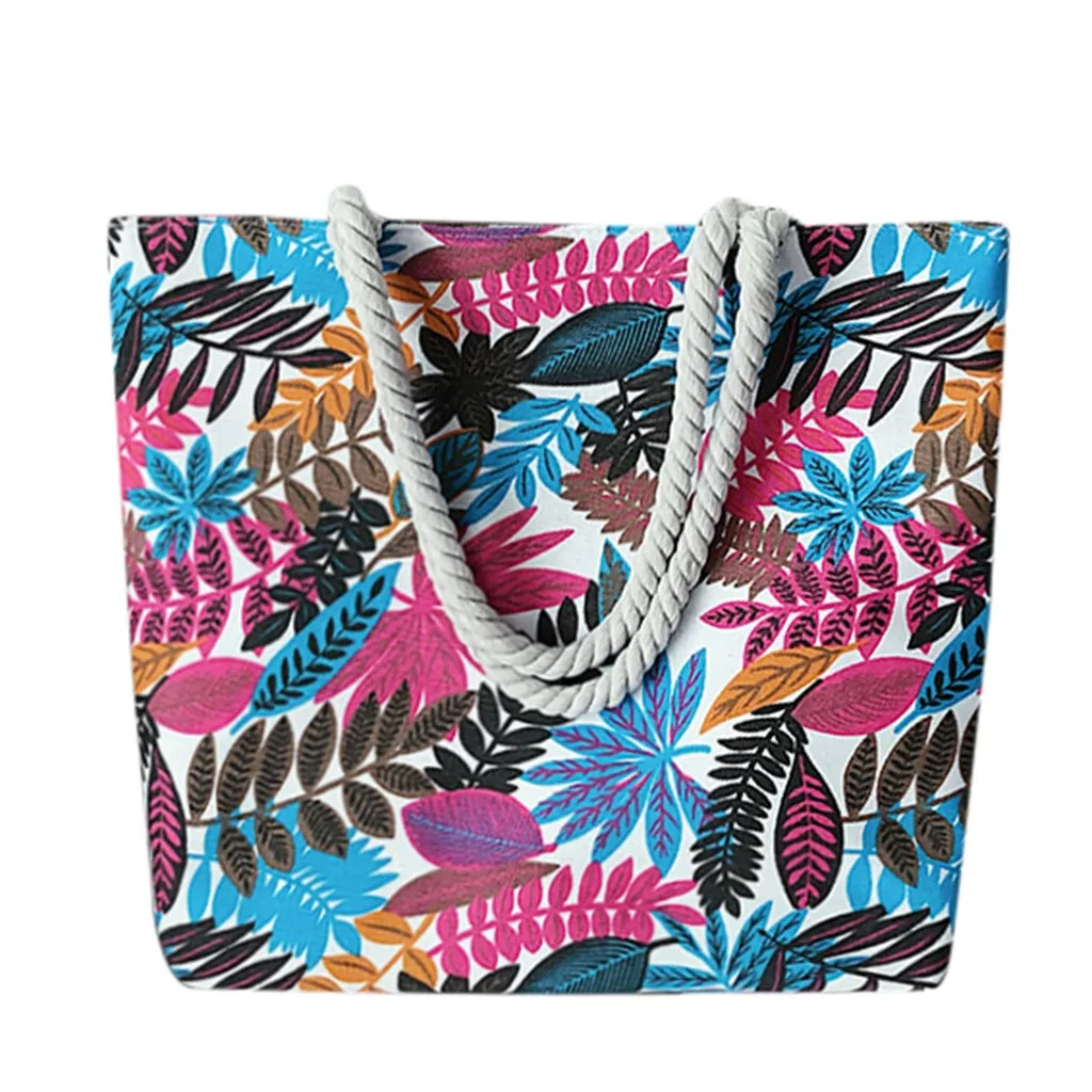 ETya женская сумка на плечо bolsa feminina, холщовые сумки-мессенджеры с принтом листьев, сумки-мессенджеры, пляжные сумки, повседневная сумка-тоут, чехол bolsa sac основной