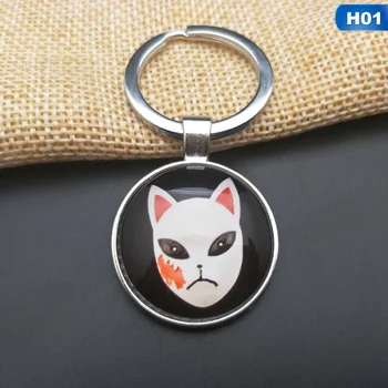 

Demon Slayer Keychain kimetsu no yaiba Keyring Anime Pendant Key Chains Anime Key Holder