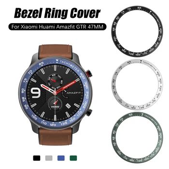 

Metal Outer Edge Cover For Xiaomi Amazfit GTR 47MM Bezel Ring Dial Scale Speed Protective Watch Case Tachymeter Frame Replacemen