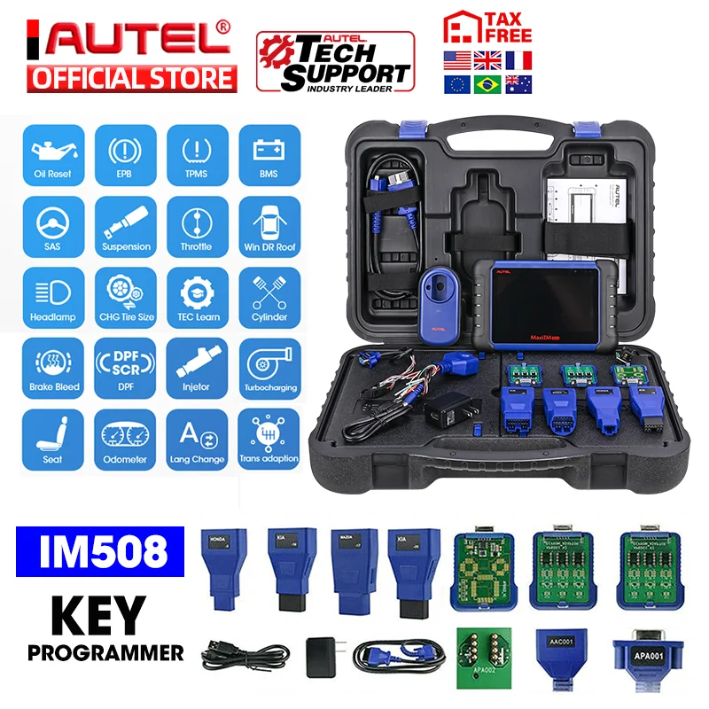 Autel MaxiIM IM508 OBD2 автомобильный сканер IMMO ключ Программирование IM608 диагностический