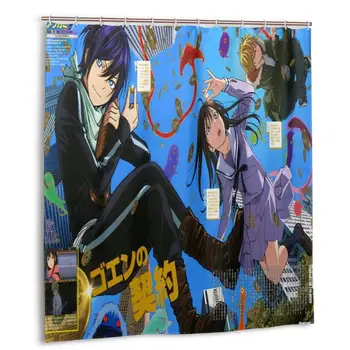 

Noragami Shower Curtain with Hooks bathroom Waterproof Polyester Fabric