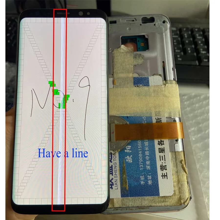 Для samsung S8 Plus, ЖК-экран для ремонта края, стекло, практика G955F, ЖК-дисплей для samsung S8 G950, разбитое стекло, точечный экран