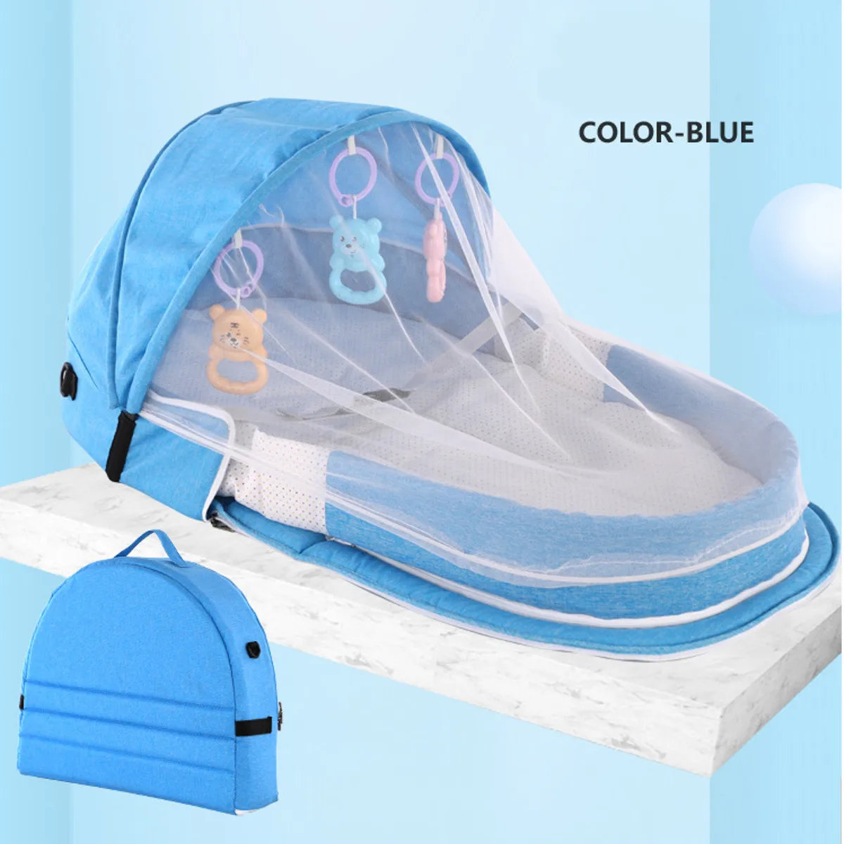 New Baby Travel Portable Crib Baby Nest Child Supplies Newborn Multi-function Folding Bed Folding Chair Portable Bed