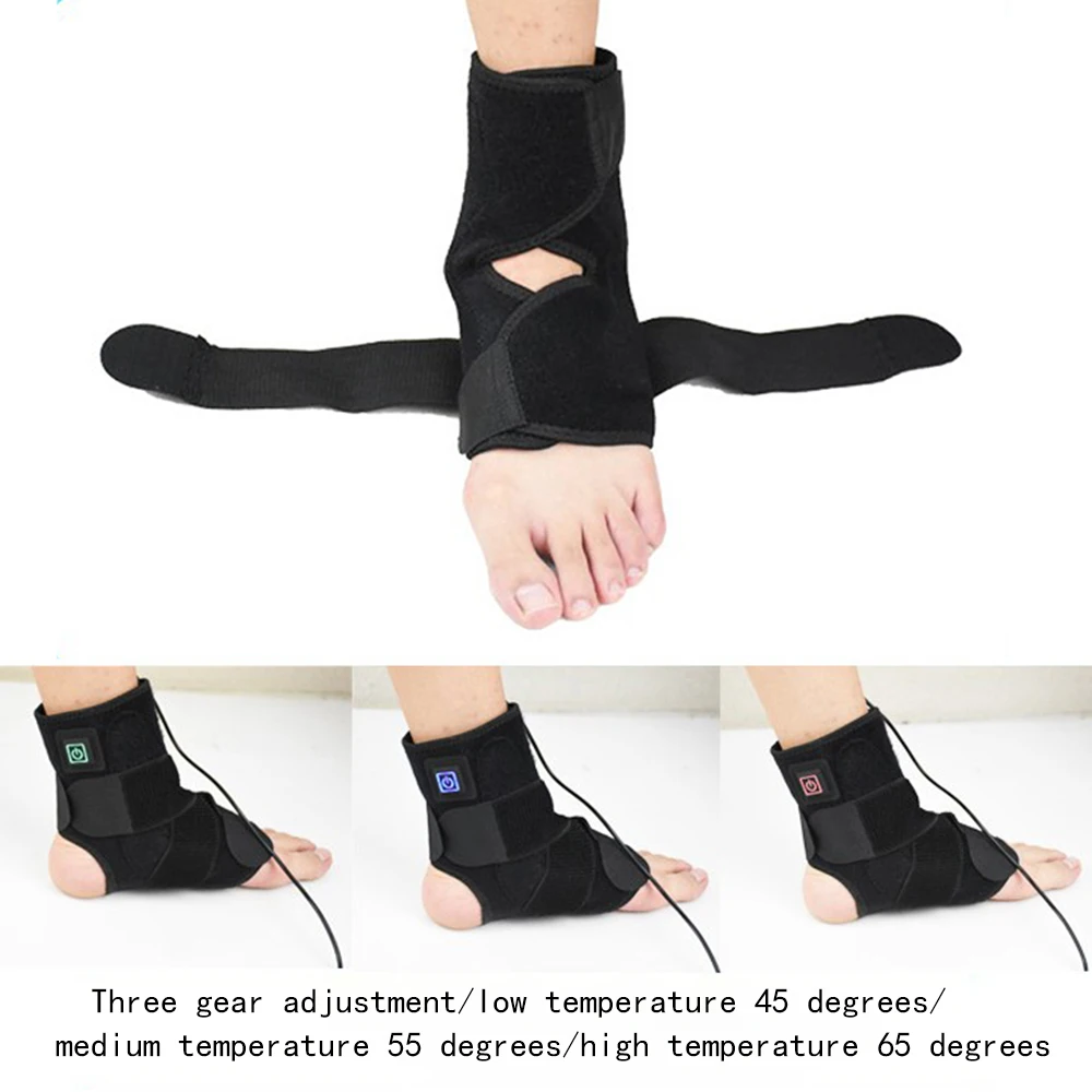 

Electrothermal Moxibustion Ankle Protector Breathable Keep Warm Ankle Joint Sprain Security Protect USB Heating Massage