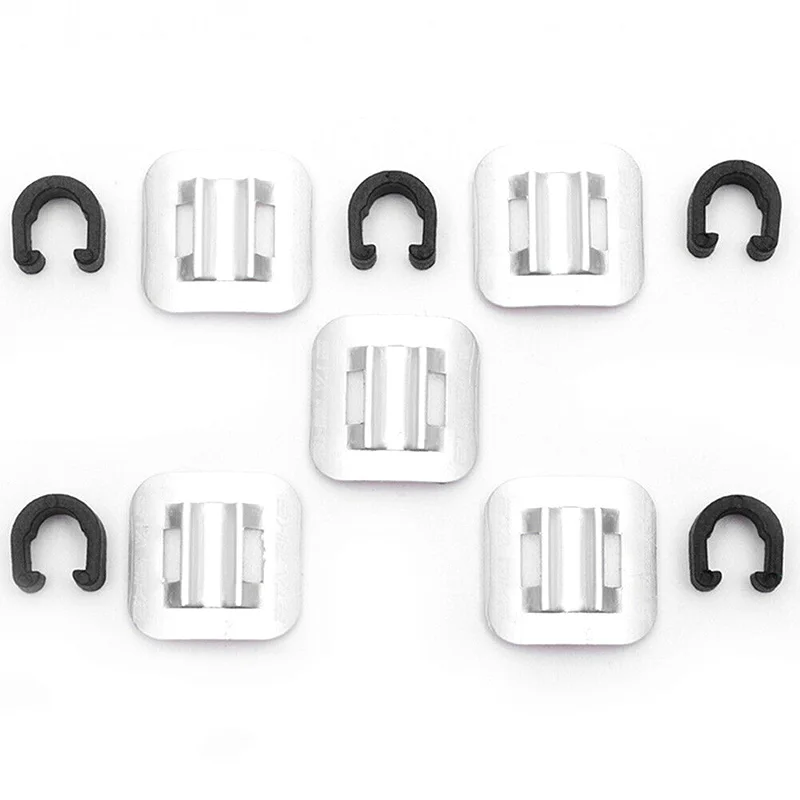 Велосипедная линия направляющая трубка фиксированный зажим C Форма шнур держатель 5 шт. аксессуары