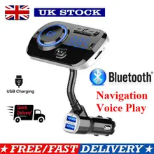 Двойной USB порт быстрой зарядки автомобиля Bluetooth MP3 плеер FM радио передатчик поддержка быстрой зарядки воспроизведения музыки Handfree вызов