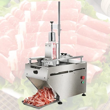 

Frozen meat slicer commercial stainless steel mutton roll slicer meat cutting machine