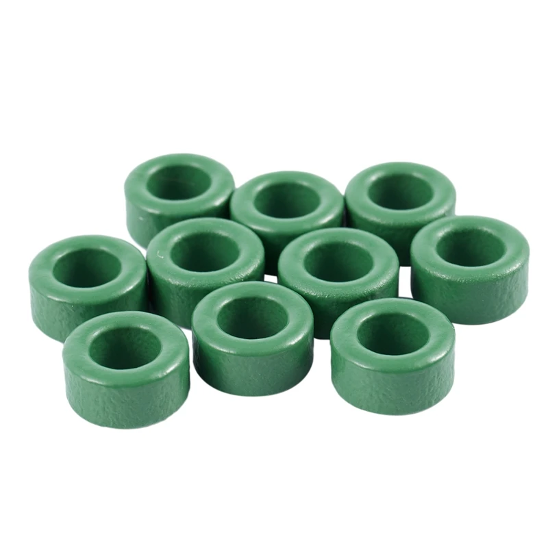 10 Pcs Inductor Coils Green Toroid Ferrite Cores 10mm x 6mm 5mm | Обустройство дома