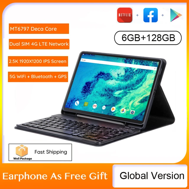 Tableta PC de 14,1 pulgadas, versión Global, pantalla grande IPS de  1920x1080, 5 + 13MP, 12 + 256GB, deca-core, 2 en 1, Android 12, ordenadores  portátiles - AliExpress