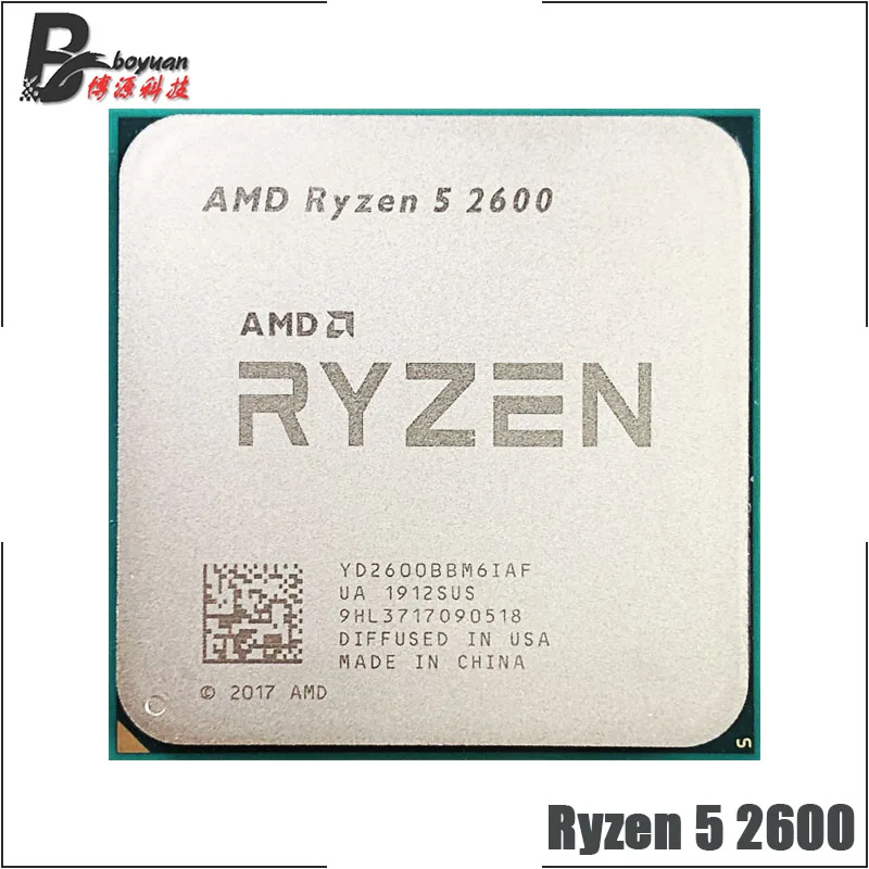 Amd Ryzen 5 2600 R5 2600 3 4 Ghz 6コア Cpuプロセッサ用 Cpuプロセッサ Cpu Aliexpress