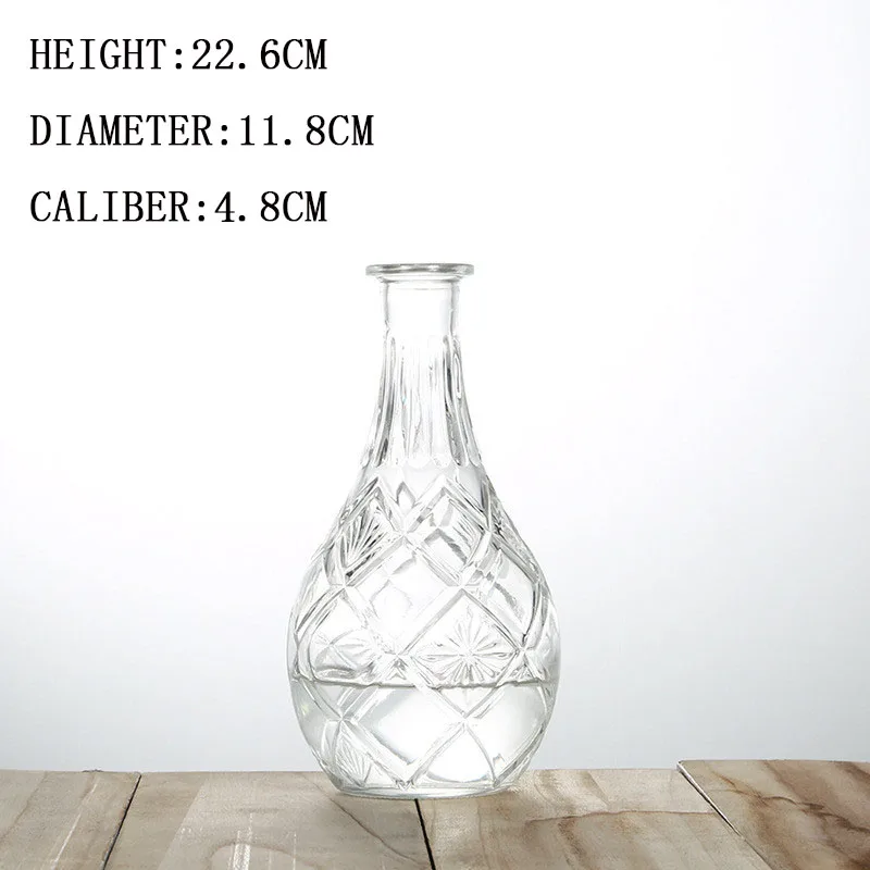 2019New скандинавском стиле Террариум Гидропонные вазы для растений винтажный цветочный горшок прозрачные вазы стеклянная столешница растение для украшения дома - Цвет: Diamond