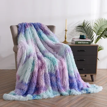 

Throw Blanket Super Soft for Bed and Couch - Long Fur Plush Blanket