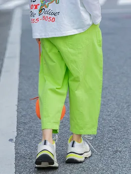 

Girls casual pants 2020 spring new boy pants wild Western style slacks children