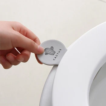 

New Anti-dirty Foldable bath Toilet Seat Cover Lifter Sanitary Closestool Seat Cover Lift Handle for Travel Home Bathroom tools