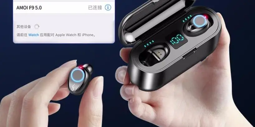 Smart Touch Bluetooth наушники светодиодный цифровой дисплей Беспроводные наушники с шумоподавлением наушники с микрофоном для телефона планшета
