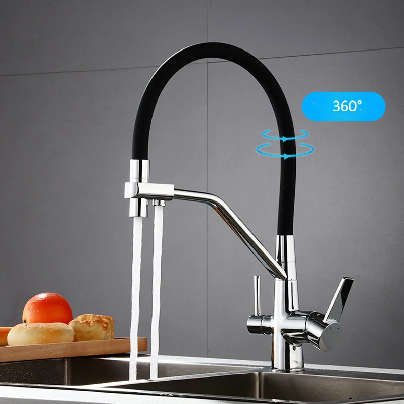  Quyanre Filtered Kitchen Faucets Purification Kitchen Tap 360 Rotate Water Filter Tap For Kitchen T - 4000167130754