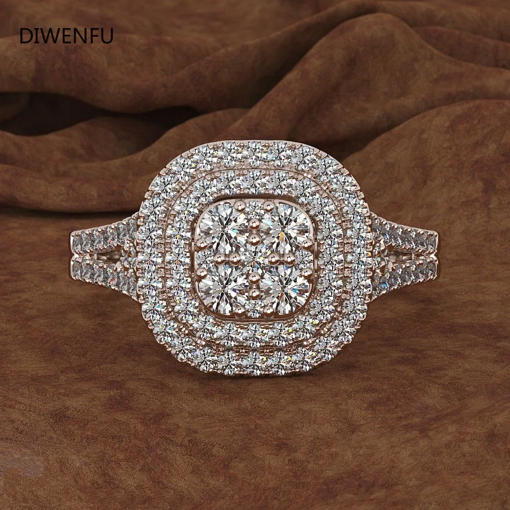 Diamond 14K Soild Yellow Gold Rings for Women Men Arrows Anillos De Amethyst Diamante Bizuteria Real Gold Rings for Women Gift - 5