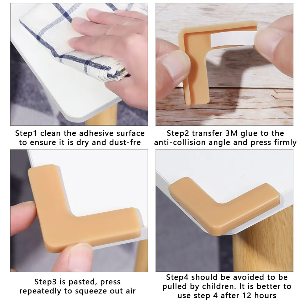 Table Corner Protector 4PCS Kids Window Table Desk Edge Protection Anti-collision Guards Baby Children Security Accessories