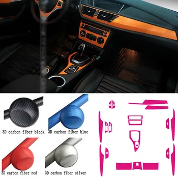 

Car-Styling Brand New Car Interior Center Console Color Change Carbon Fiber Molding Sticker Decals For BMW X1 2014-2015