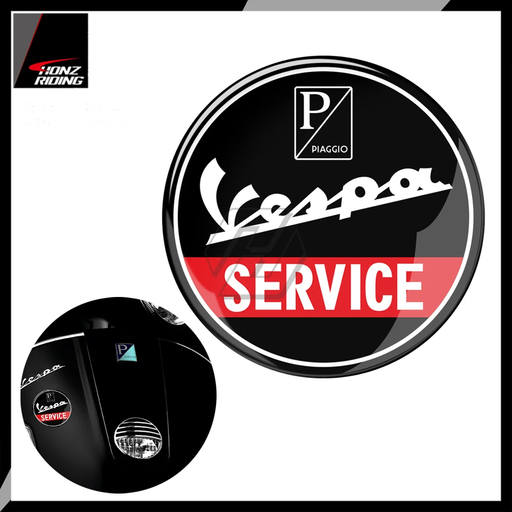 Для Vespa Service Sprint GTS GTV LX PX GS SS 50 125 150 200 300 300ie 3D резиновая мотоциклетная наклейка |