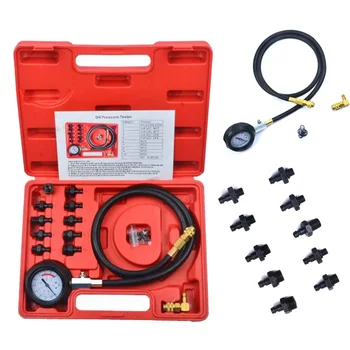 

Tool Oil pressure tester Low Prompt Devices Kit Car Garage Equipment 0-140psi 12pcs