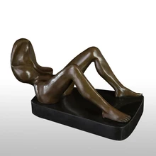 ATLIE бронзовая скульптура в стиле современного искусства, бронзовая статуя, абстрактная Сексуальная Статуэтка для женщины, статуэтка, античный студийный Декор