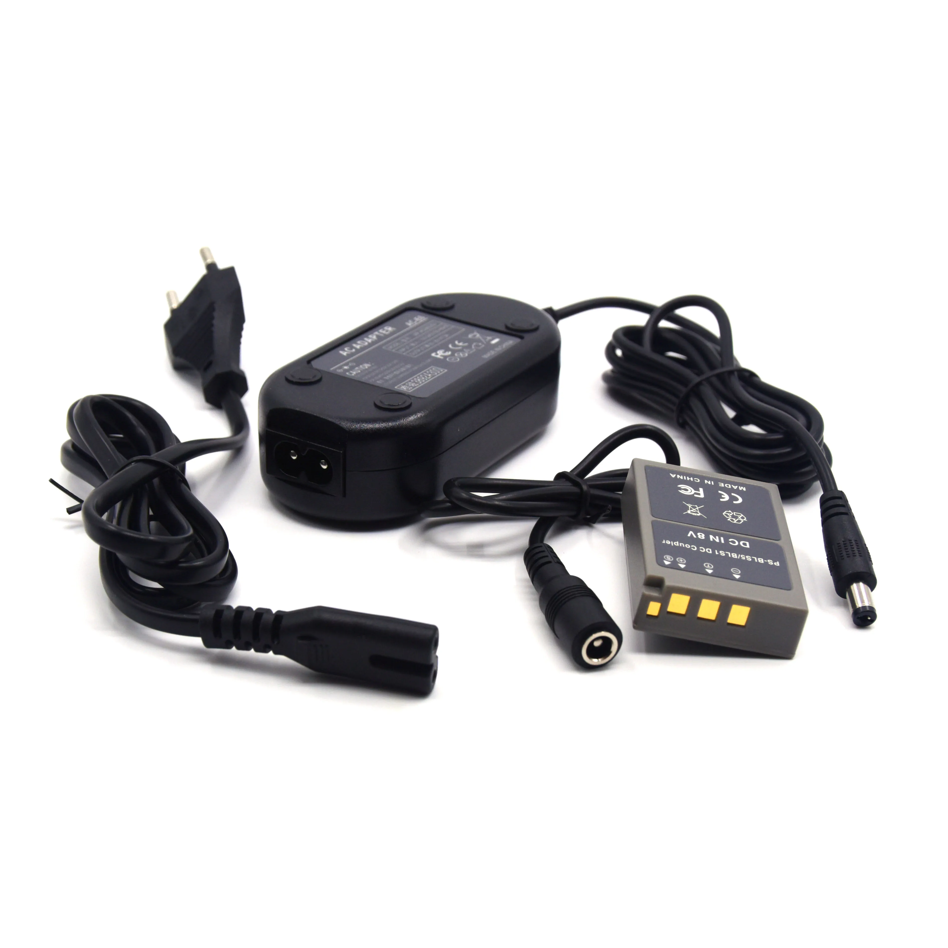 PS-BLS-5 DC муфта BLS5 пустышка батарея + AC-E6 AC адаптер питания для Olympus E-PL2 E-PL7 E-PM2 E-M10 Mark III