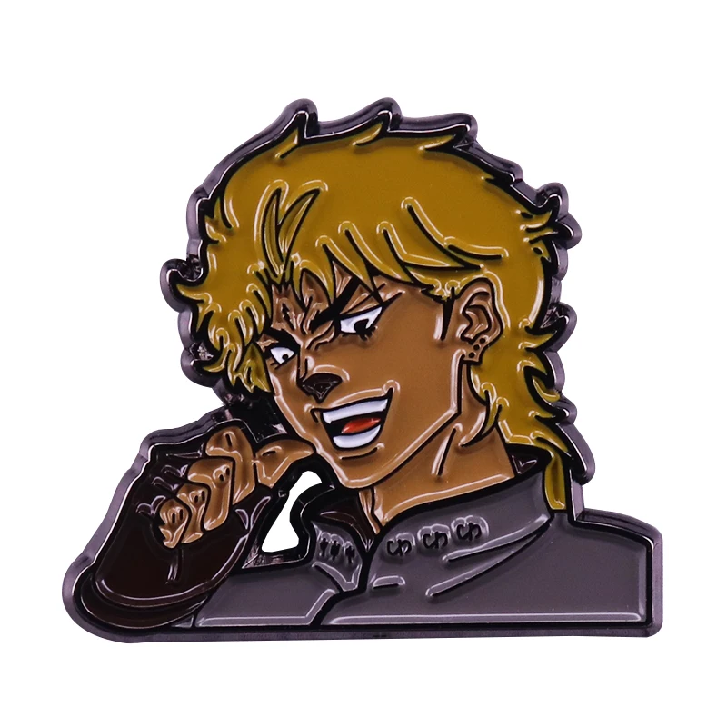 

Bizarre adventure DIO brooch pop manga fans jewelry