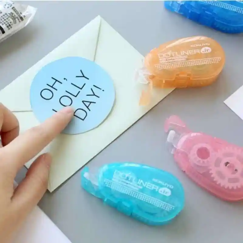 Correction Tape Mini Double Sided Adhesive Roller Dot Liner Petite Permanent Adhesive Applicator Glue Tape Dispenser 6mm X 8m Office Adhesive Tape Aliexpress